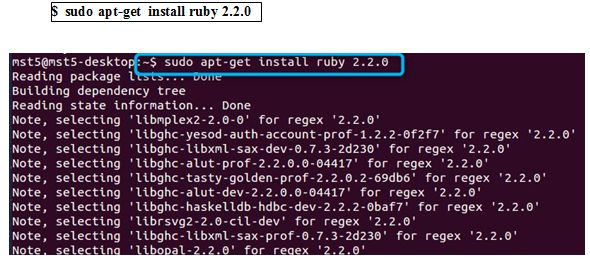 Installing ruby